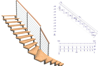 Le logiciel Sema intgre un nouveau module escaliers  crmaillre mtallique