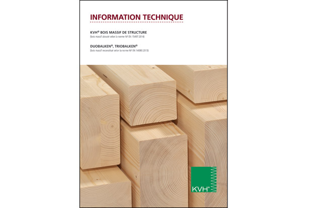 Nouvelle brochure informations techniques KVH, Duobalken, Triobalken
