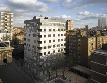 filiere, immeuble bois R+8, Stadthaus Londres