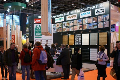 Piveteau bois sur batimat 2011; salons;