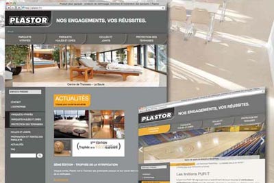 plastor,nouveau,site,internet,2013,parquet,finitions,produits