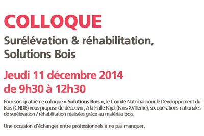 colloque,cndb,surelevation,rehabilitation,bois