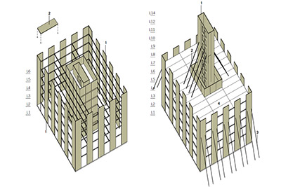 Le projet Baobab d'immeuble bois de 35 tages de Michael Green pour Rinventer Paris