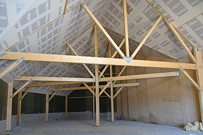 Marques Avenue Aubergenville, un centre commercial en construction bois et CLT
