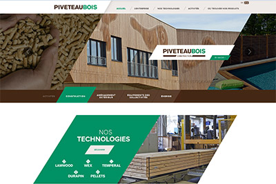Piveteau Bois a lanc un nouveau site institutionnel pour prsenter ses produits