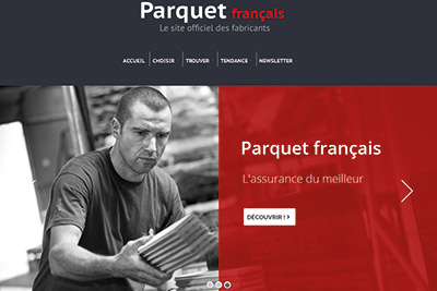 Parquets de France site internet promotionnel