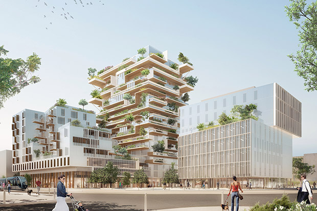 Hyperion, immeuble bois de 57 mtres de hauteur  Bordeaux