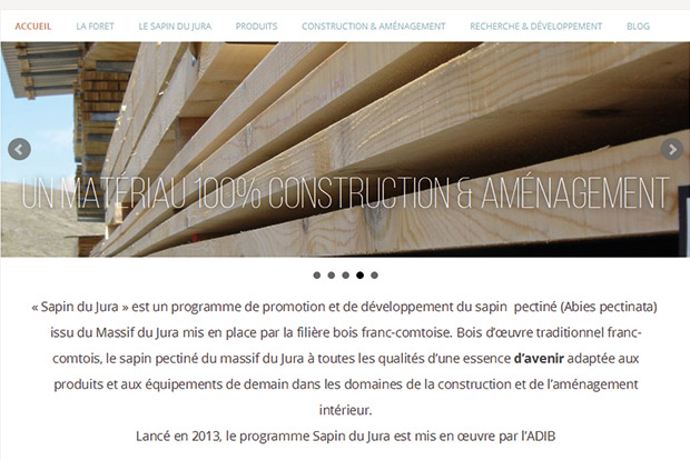 Site internet de promotion du Sapin du Jura de l'Adib