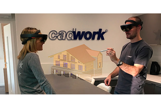 Cadwork casque réalité augmentée maquette 3d