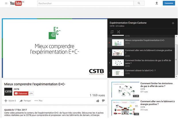 Chane Youtube CSTB label Bepos bas carbone