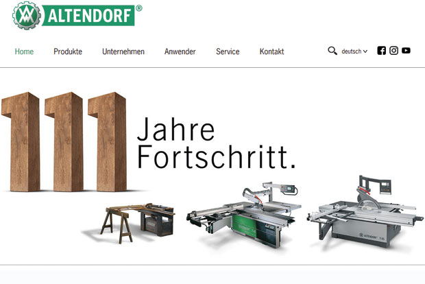 Altendorf machines 111 ans de scies  format