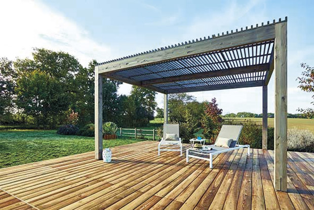 Piveteau Bois pergola Samana