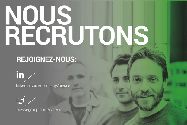 Biesse France recrutement techniciens maintenance