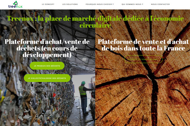 Treenox plateforme achat vente produits bois