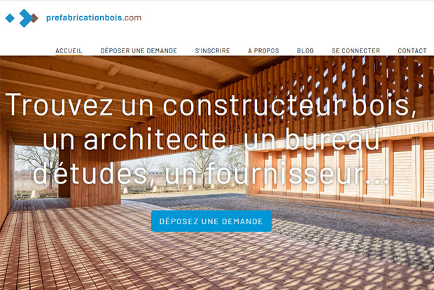 prefabricationbois.com site de mise en relation porteurs de projets, industriels et professionnels de la construction bois