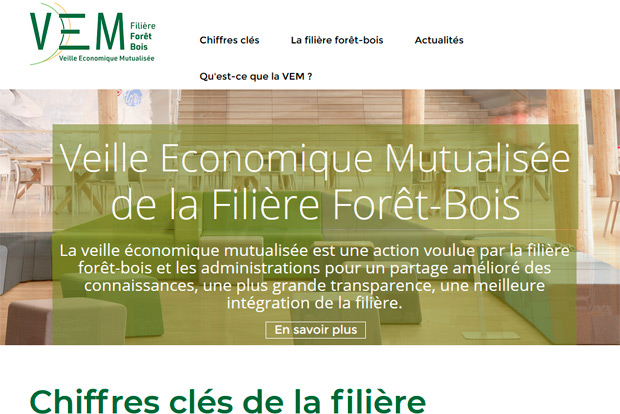 chiffres clés filière bois veille économique mutualisee VEM