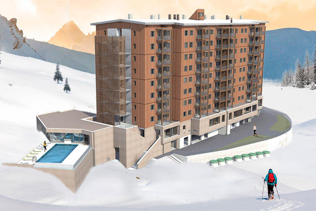 Ossabois construit une résidence hôtelière d'altitude 100% en modulaire bois