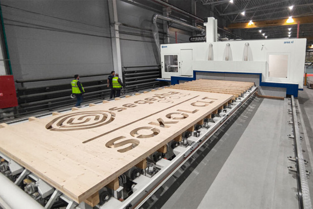 Scm Group Area XL usine bois CLT Russie